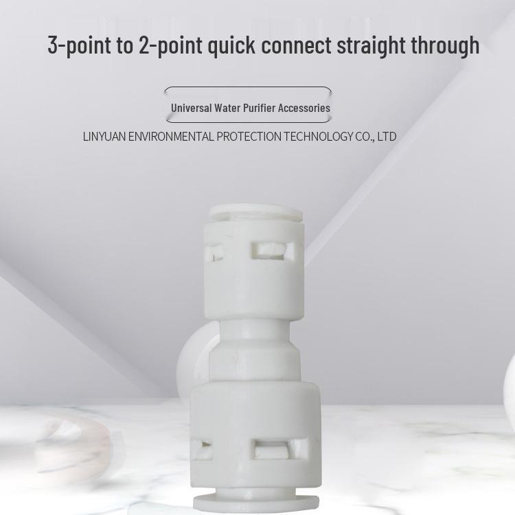 2-Minute Quick Connect Adapter for Water Purifier - 3 to 2 PE Pipe Fittings