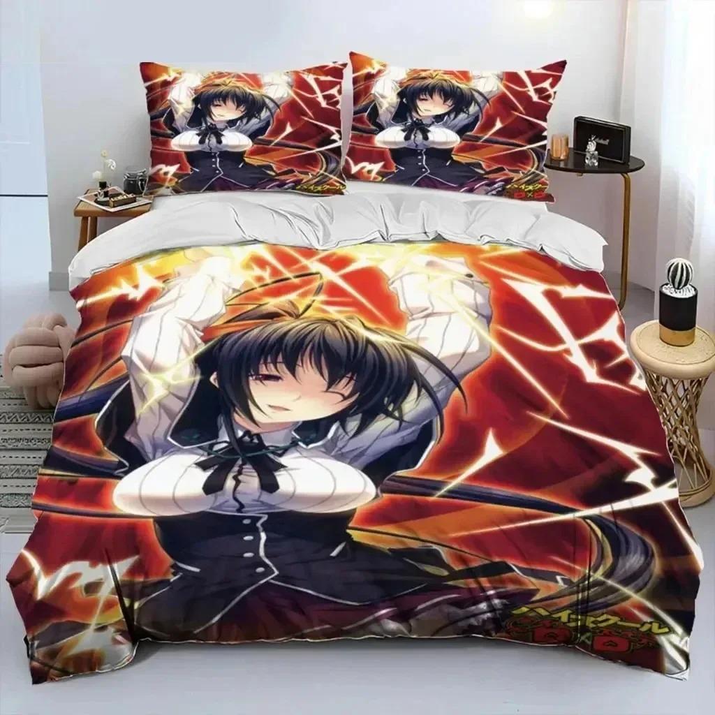 Аниме High School Dxd Сексуальный Набор Постельного Белья Риас Спальня Мягкие Современные Покрывала Удобное Пододеяльник Чехол для Одеяла и Наволочка
