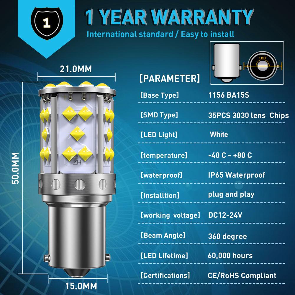 Car LED Reverse Light For BMW X3 E83 Accessories 2003 2005 2006 2007 2008 2009 2010 2011 Backup Back Up Lamp BA15S 1156 Canbus