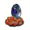Crystal Transparent Resin Statue Dragon Egg  Dinosaur Egg Souvenir Resin Craft Luminous Handmade Dragon Eggs Home Decor Gift