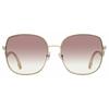 Women S Square SunglaSSeS Mamie 3ygnq Light Gold 60mm 3ygnq