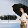 Reverse Folding Automatic Umbrella Reflective Stripe Rain Umbrella UV Umbrellas  Storm Resistant