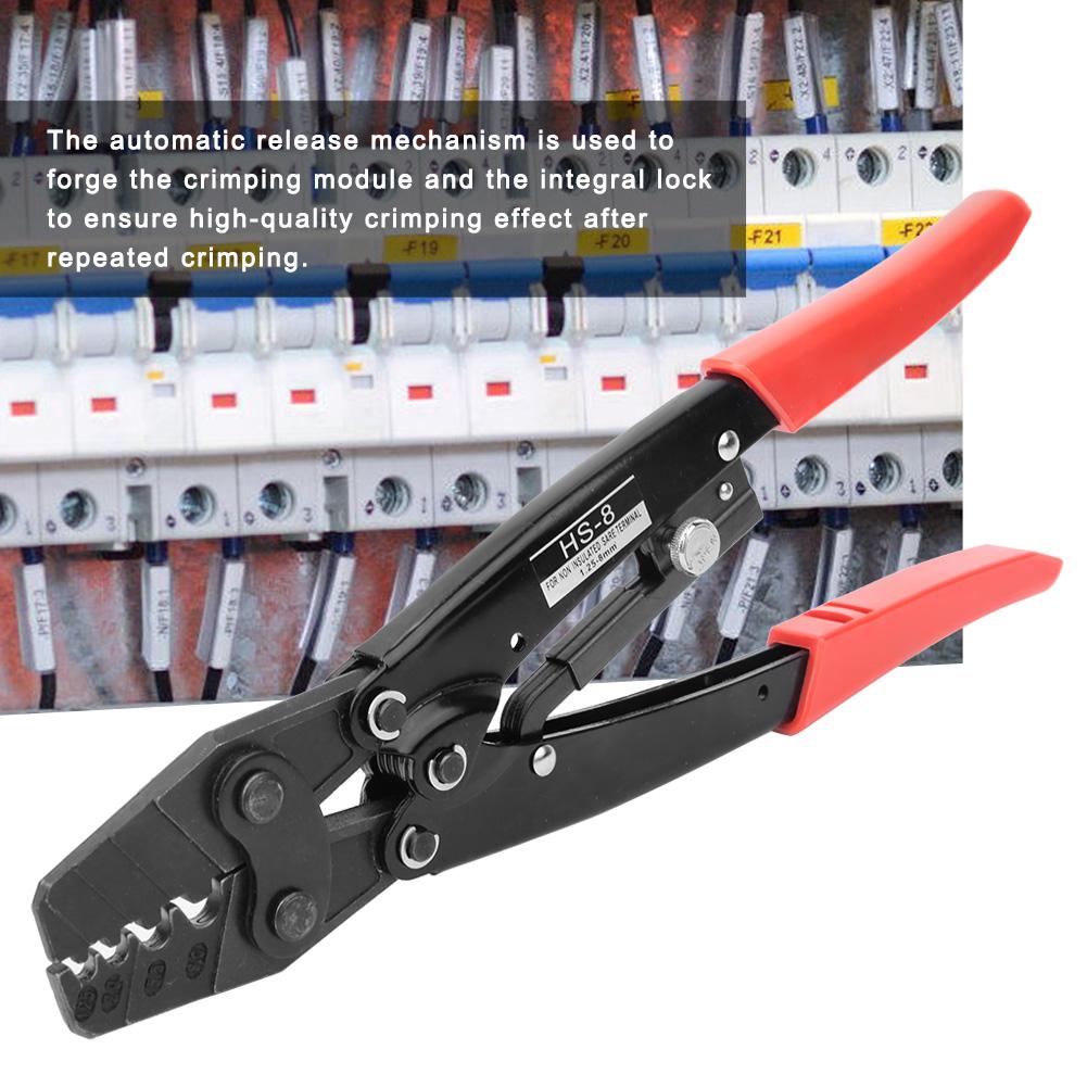 Cable Crimping Pliers Professional High Hardness Ratchet Wire Terminal Crimp Hand Tool