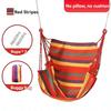 1 Set Hammock Chair with Storage Bag Ropes Hold Up To 200Kg Waterproof Canvas Hanging Chair Indoor Outdoor Ceiling Tree Hanging Swing Chair