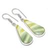 Серьги из натурального швейцарского зеленого опала из стерлингового серебра 925 пробы 1,73 дюйма g8H03
