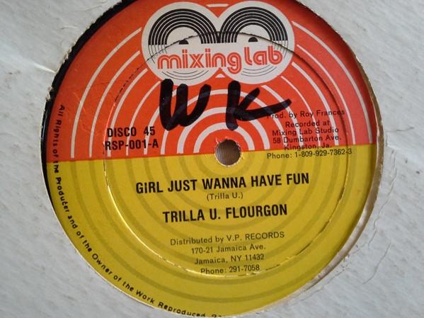 12inch Record THRILLER U, FLOURGON - Girl Just Wanna Have Fun RSP001 Mixing Lab 1989 Jamaica Reggae, Ska & Dub Used
