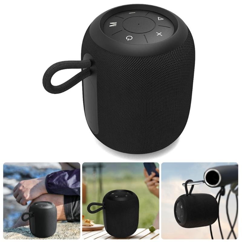 Портативная уличная Bluetooth-колонка Водонепроницаемая беспроводная колонка с мощным басом и подсветкой для кемпинга, путешествий, походов