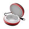 Portable Ashtray Simple Outdoor Hiking Travel Ash Tray for Mountain Climbing Red and White