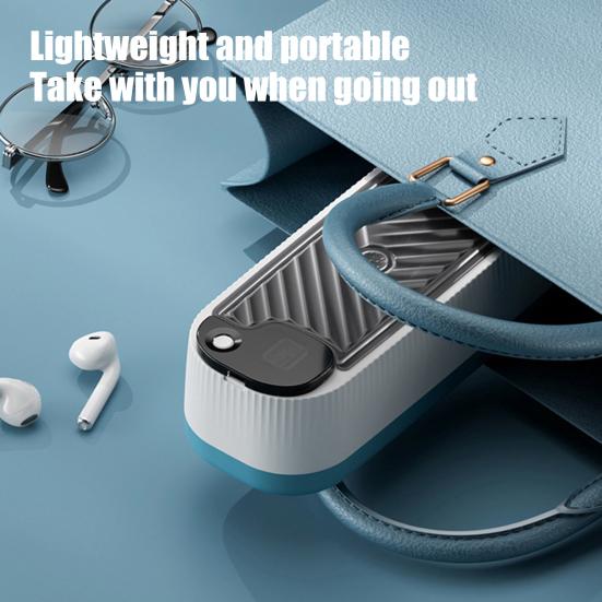 Ultrasonic Jewelry Cleaner One-Touch Operation 300ml Capacity High-Frequency Vibration Design Glasses Cleaning Device