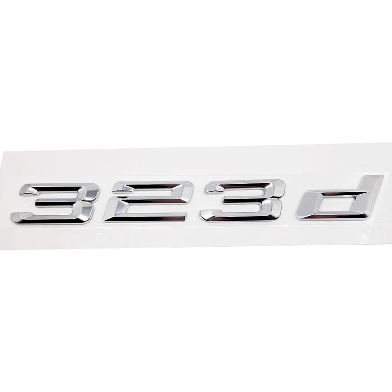 3D ABS 320d 325d 328d 330d 335d 318d Car Trunk Letters Logo Badge Emblem Decals Sticker For E46 E90 F30 F31 F34