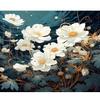 Современная картина по номерам для взрослых, раскраска по номерам, белый цветок, подарок, картина, набор красок для рисования, поделки своими руками