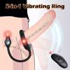 Vibrating Cock Ring Anal Vibrator Butt Plug Prostate Massager Sex Toys for Men