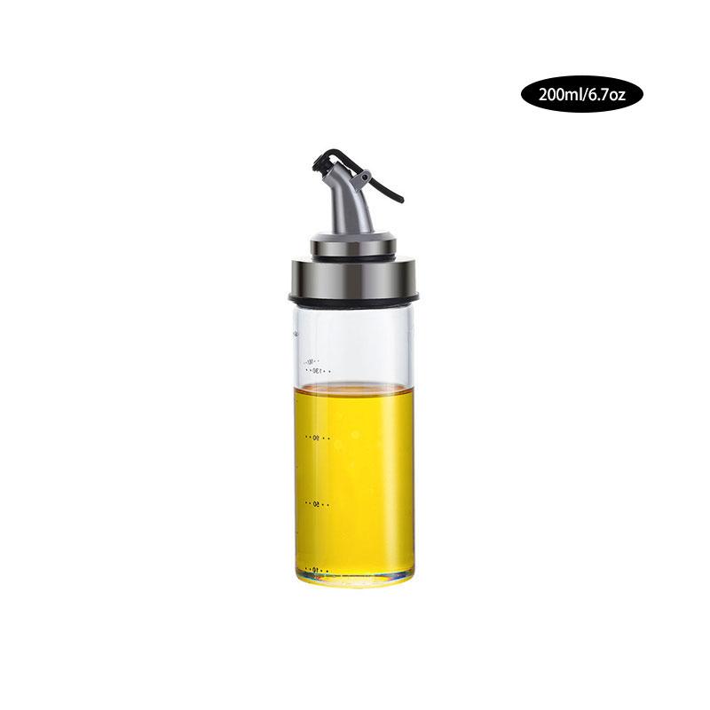 160/200/300/500ML Cooking Seasoning Bottle Dispenser Sauce Bottle Glass Storage Bottles for Oil and Vinegar Creative Kitchen Tools Accessories