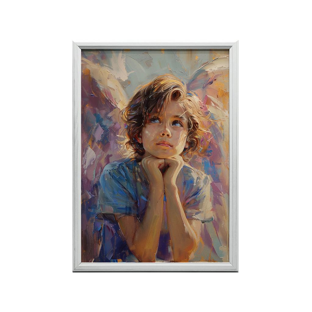 Poster Angelic Reverie Poster Angelic Reverie, 30X40 Cm, Frameless, Premium Canvas On Stretcher