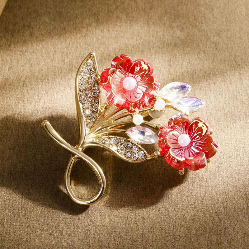 1Pcs Female brooch, elegant pearl pin, suit decoration pin
