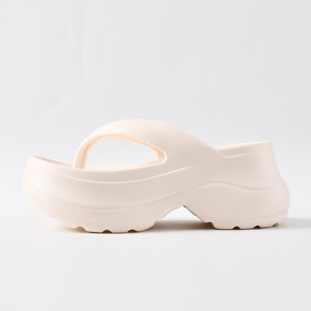 Шлепанцы на толстой подошве женские летние нескользящие и дезодорирующие шлепанцы с маленьким зажимом для талии женские