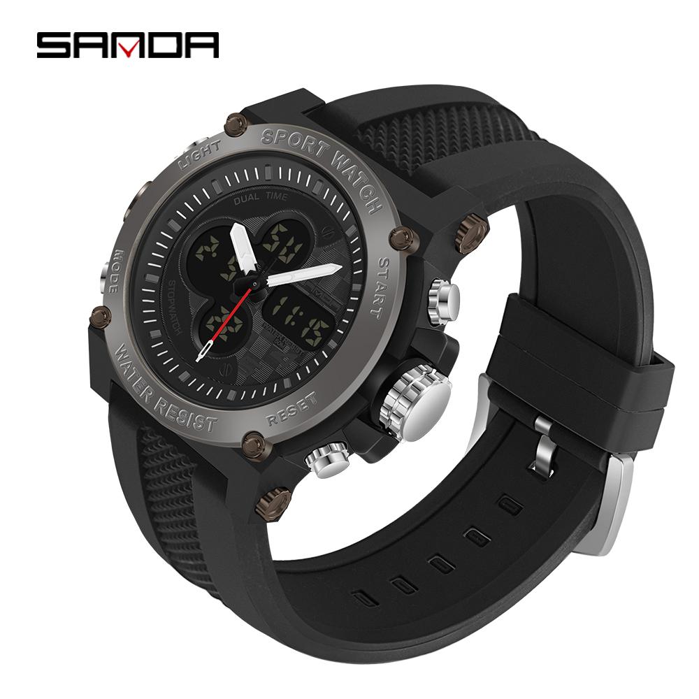 SANDA New Multifunctional Fashion Trend Sports Outdoor Multifunctional Electronic Watch