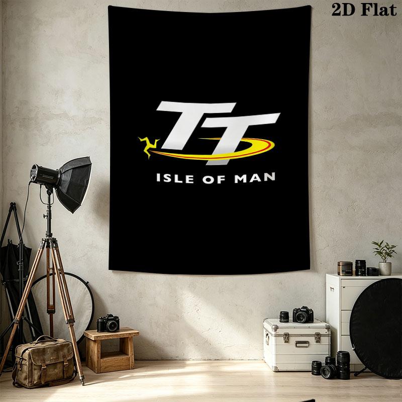 International Isle Man Wall Tapestry Aesthetic Wall Hanging Printed Fabric Blanket Decorative Tapestries for Bedroom Living Room Home Decor