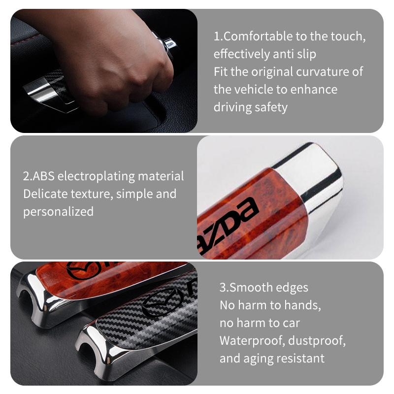 Universal Handbrake Grip Car Hand Brake Protector Cover Decor For Mazda 3 6 CX5 2 CX3 CX9 MX5 RX8 Axela Demio Atenza MS