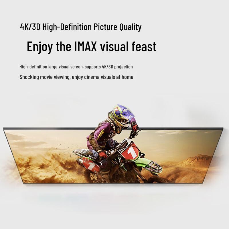 Ultra-Short Throw Anti-Light Black Grid Frame Projector Screen