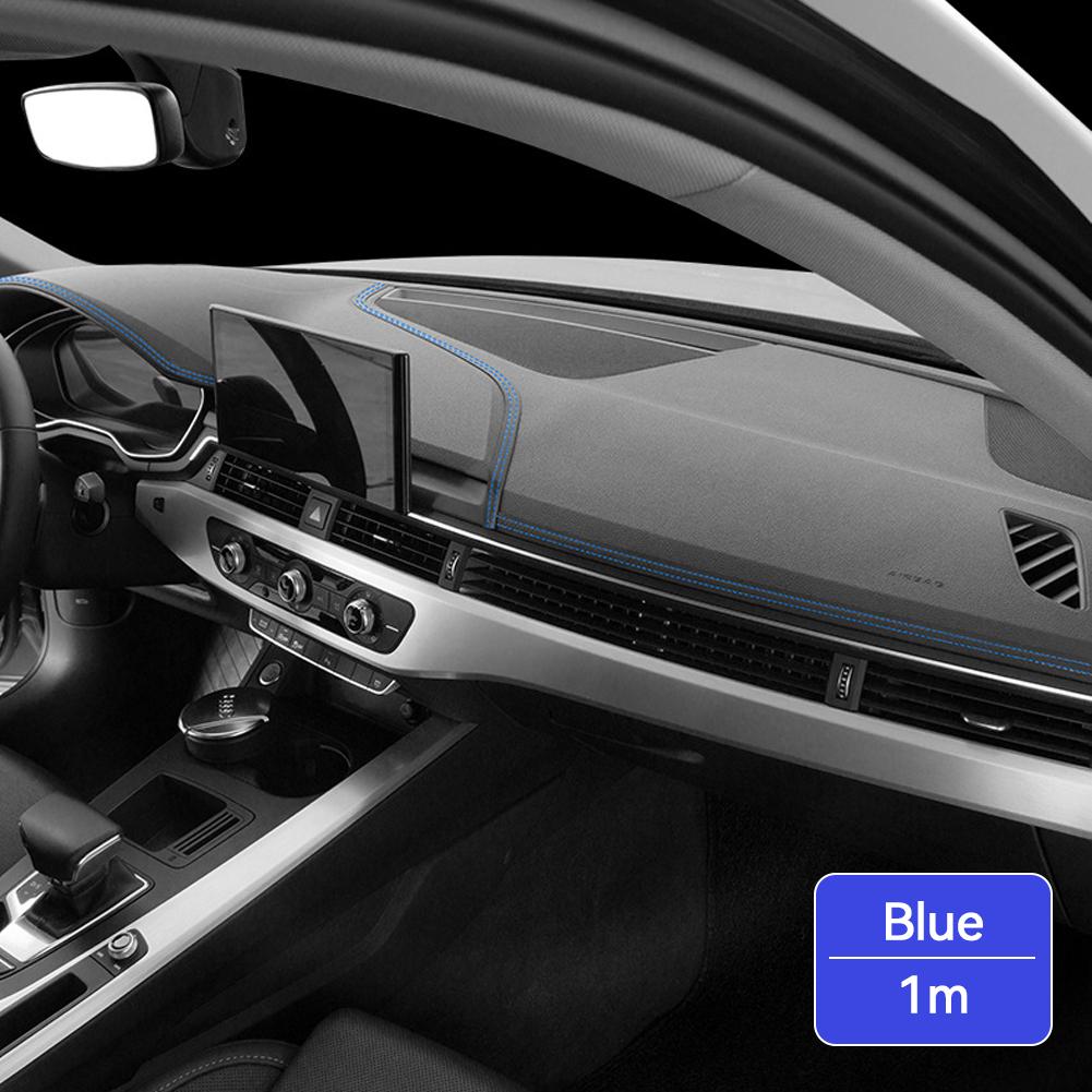 Линия приборной панели автомобиля Гибкая внутренняя панель приборов Центральная консоль Декоративная полоса Автозапчасти DIY Baided Strip Самоклеящаяся наклейка #469720