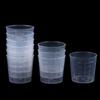 10Pcs 60ML Laboratory Plastic Graduated Measuring Cup Clear Scale Show