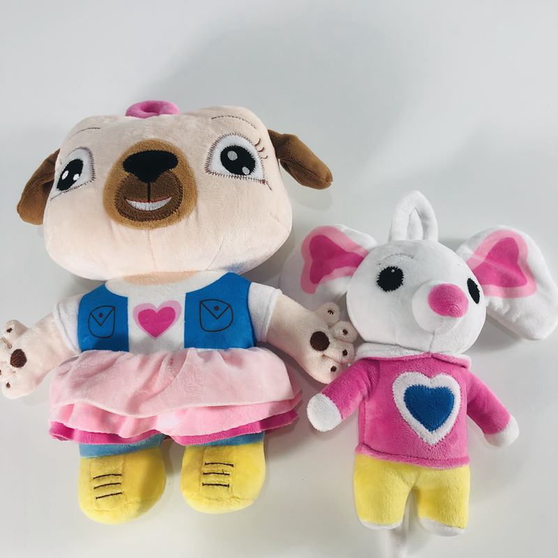Новый чип и картофель плюшевые игрушки куклы чучело мультфильм мопс собака и мышь плюшевые игрушки для детей подарки на день рождения