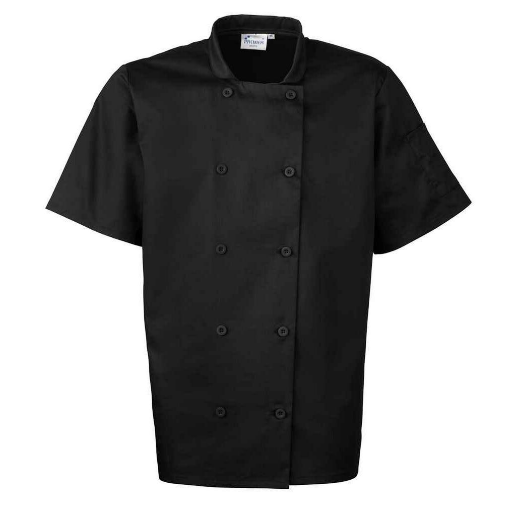 Premier Mens Short-Sleeved Chef Jacket
