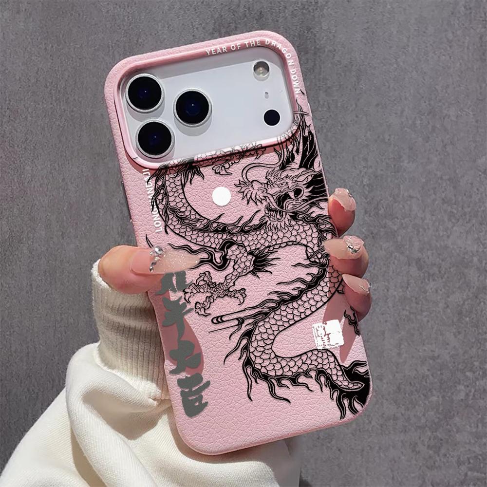 Черный Чехол С Китайским Драконом Loong Для Iphone 17 16 15 14 13 12 11 Pro Max 17 Air 16 15 Plus 17 Pro Max Чехол Для Телефона