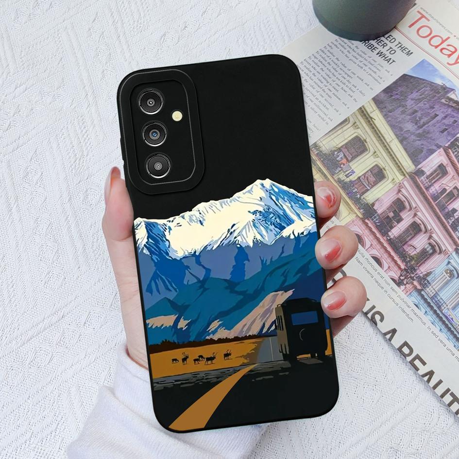 Phone Case For Samsung Galaxy M32 A32 A31 A51 A13 A14 A03 Camera Protection Soft Silicone Cover Art Sketch Fashion Cases For Samsung Fundas Bumper