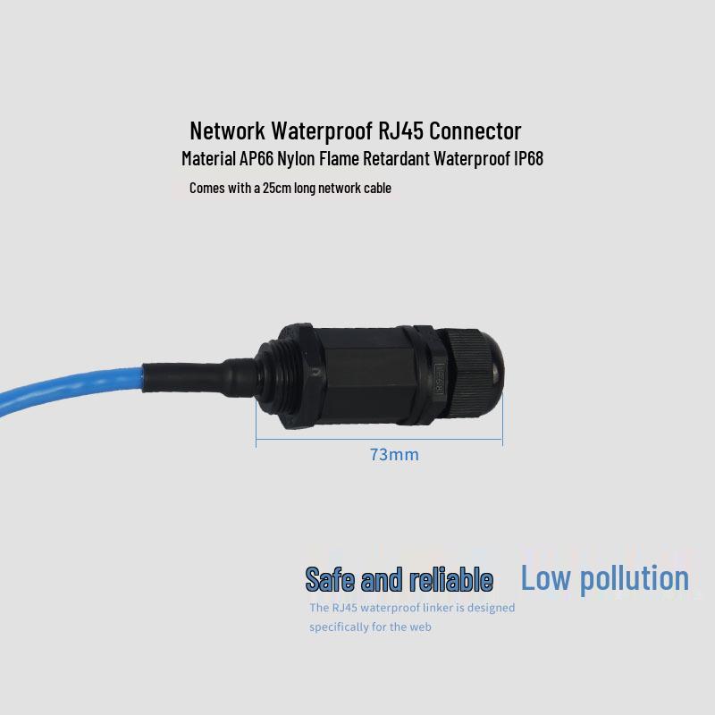 Экранированный водонепроницаемый сетевой разъем RJ45 Cat6
