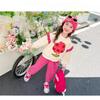 Girls Apple Tree Suit Summer Summer Children Fashion Short-sleeved Casual Suit