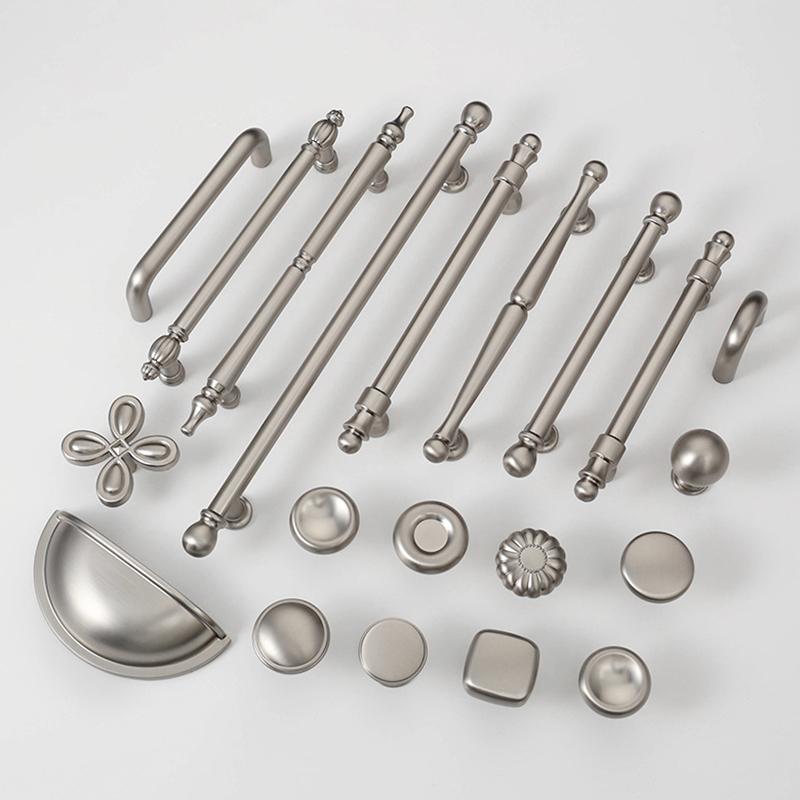 Nickel Brushed Cupboard Cabinet Pulls Modern Kitchen Drawer Knobs for Easy Access and Style