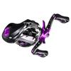 VISPREA Reel Baitcasting Reel Lightweight Long Throw Left Handle Right Handle Maximum Drag Force 8kg Powerful Magnet Double Brake Aluminum Spool