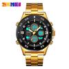 2025 New Men's Watch Dual Movement Quartz Electronic Watch Waterproof Dual Display Multi-function Electronic Watch