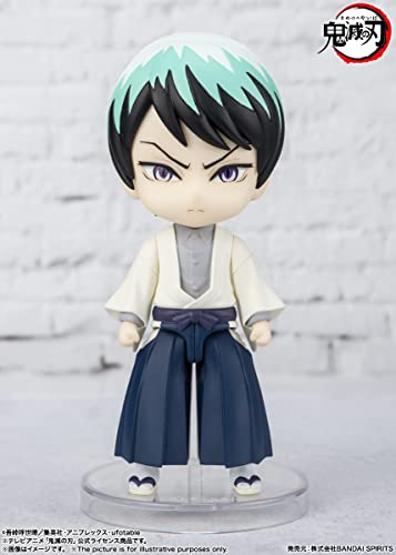 TAMASHII NATIONS Фигурки мини-убийца демонов: Kimetsu no Yaiba Yushiro, подвижная фигурка, окрашенная из ПВХ и АБС, примерно 90 мм