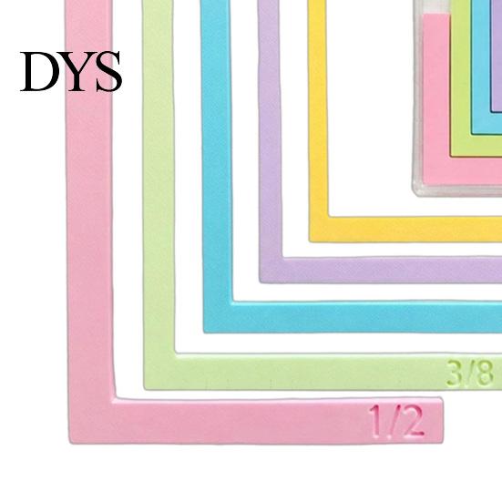 Креативные инструменты для DIY-проектов, 1 набор Направляющие для выравнивания при изготовлении поделок из бумаги с футляром, Пластиковые линейки с цветовой кодировкой для поделок, Вкладки для размеров, Точное наслоение