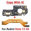 Протестировано для Xiaomi Redmi Note 10 Pro 10s 11 11s Pro 4G 5G USB-порт для зарядки, плата-докер, разъем, основной шлейф FPC, шлейф материнской платы