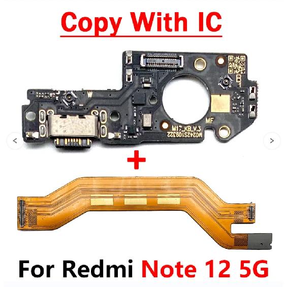 Протестировано для Xiaomi Redmi Note 10 Pro 10s 11 11s Pro 4G 5G USB-порт для зарядки, плата-докер, разъем, основной шлейф FPC, шлейф материнской платы
