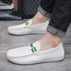 Мужская дышащая повседневная мужская обувь, новые летние лоферы, мужская деловая обувь, дизайнерские лоферы, белая обувь