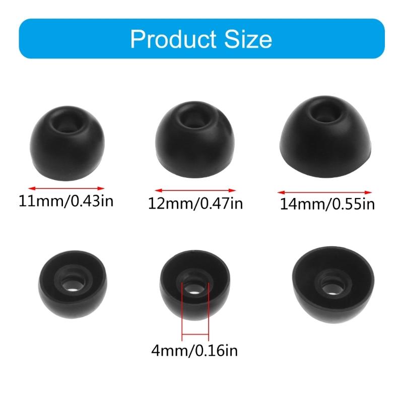 3 Pairs Silicone Eartips Ear Plug Earbuds Cover Replacement Anti-slip Eartips Protective Sleeve for Studio Buds/Fit Pro