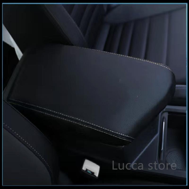 Замшевая основа для VW Volkswagen Jetta MK5 MK6 MK7, аксессуары, кожаный центральный подлокотник, защитный рукав, коробка