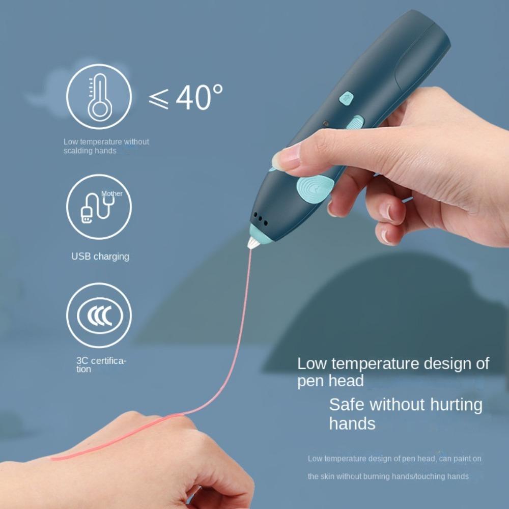 Low Temperature 3D Printing Pen Rechargeable 3D Art Painting Pen New 3D Graffiti Pen  Education Toy