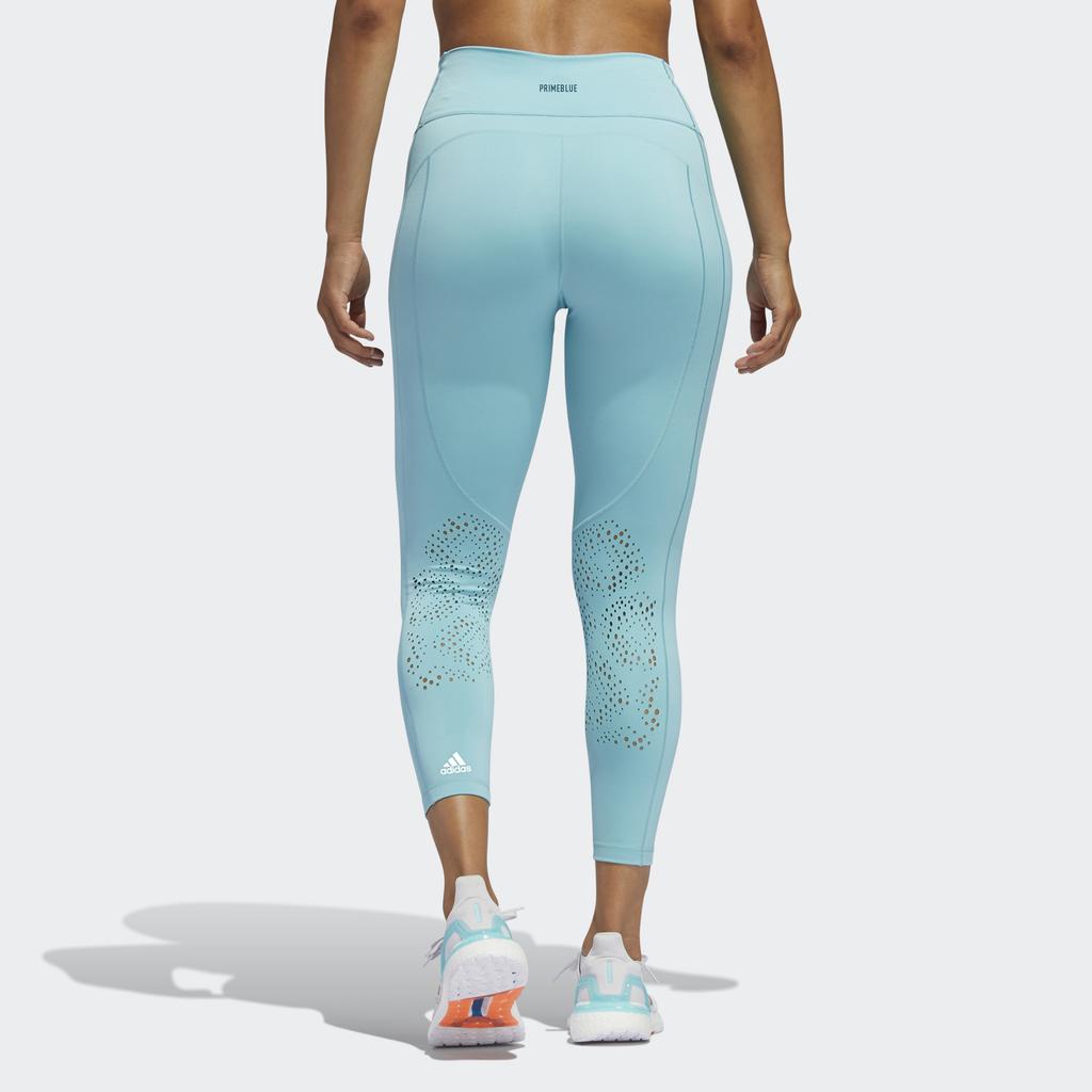 Adidas Believe This 2.0 Primeblue однотонные спортивные брюки с высокой талией и девятью точками, женские брюки ярко-синего цвета FP6824