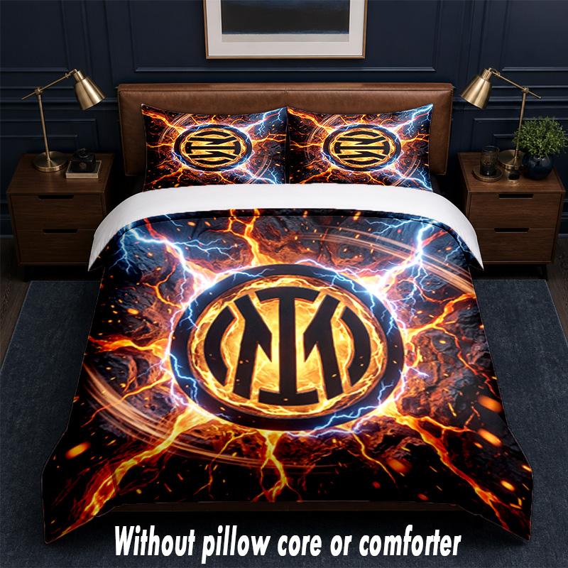 Borussia Dortmund Design Bed Bedding Set 1 Duvet Cover + 2 Pillowcases Soft Breathable Household Bed Linens