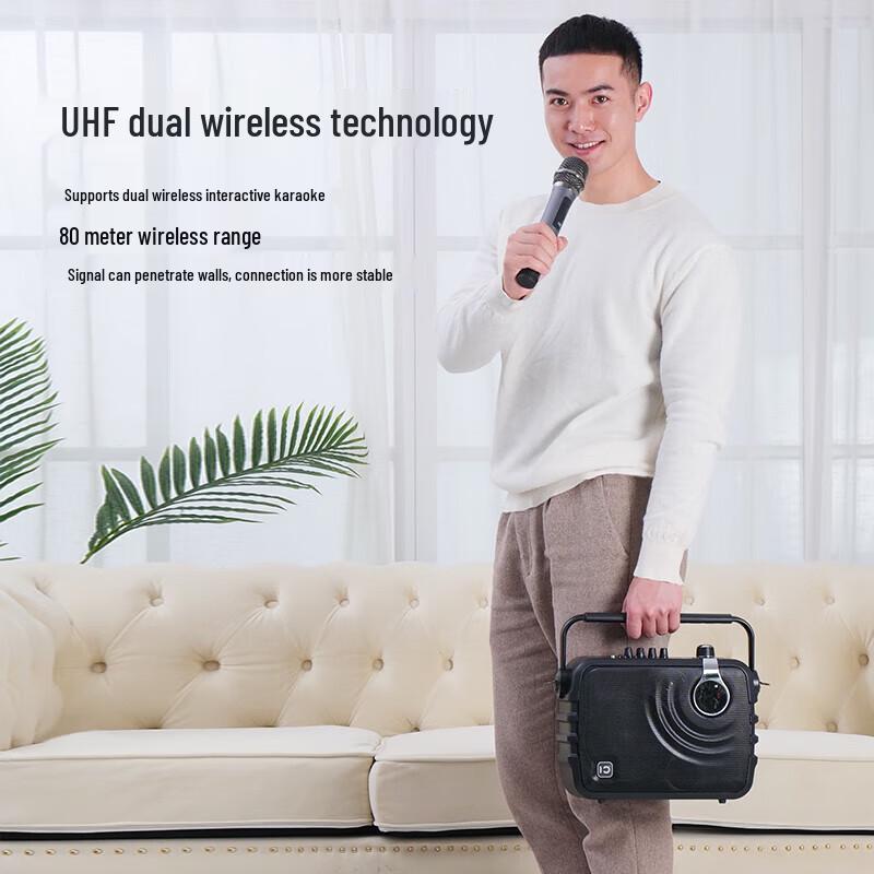 Портативная Bluetooth-колонка K6 для уличного караоке и музыки