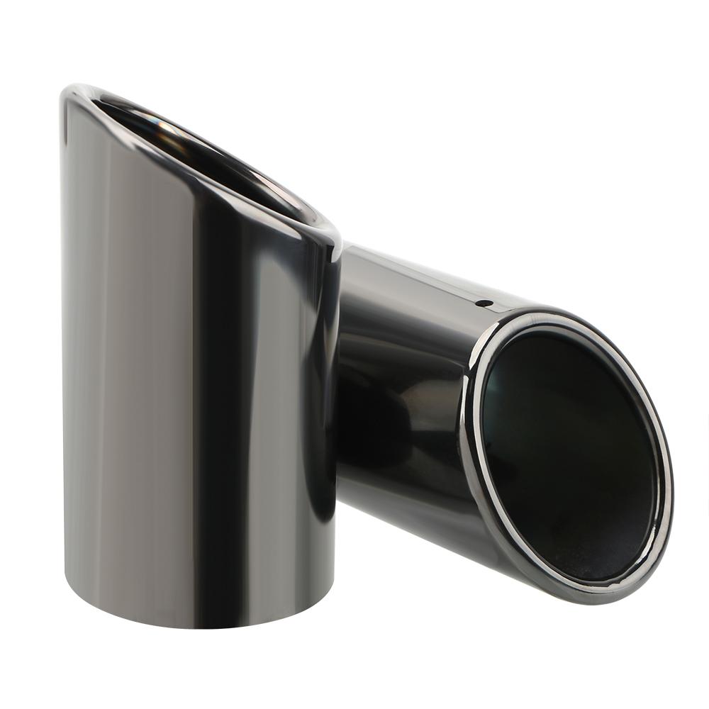 2 шт. автоаксессуары из нержавеющей стали, насадка для выхлопной трубы автомобиля, крышка глушителя для VW Tiguan Volkswagen Passat B7 CC для ALLDI A4 B8 A3 A1 Q5