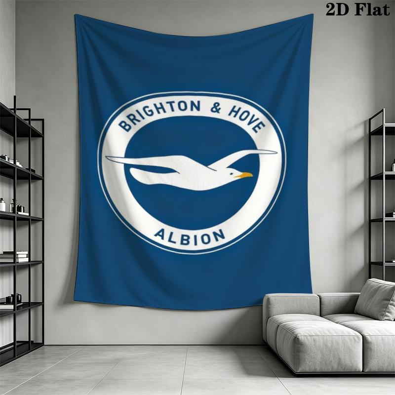 Brighton Wall Tapestry Aesthetic Wall Hanging Printed Fabric Blanket Decorative Tapestries for Bedroom Living Room Home Decor