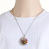 1Pc USA 250th Anniversary Double Sided Rotating Moon Alloy Necklace, Liberty Bell Flag