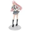 18.5CM Anime Darling in the FranXX Figure 02 ZERO TWO School Uniform Dress Up JK Skirt Model Toy Gift Collection PVC Standing